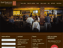 Tablet Screenshot of barbaccosf.com